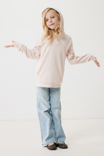IQONIQ Yengo KidsHoodie mit Seitentaschen aus rec. Baumwolle, cloud pink 56