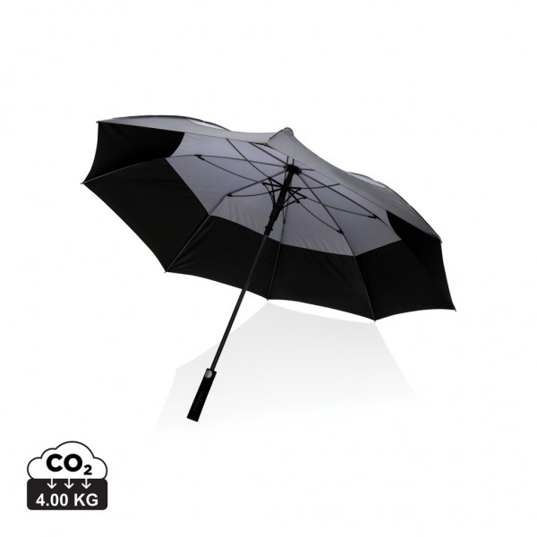 27` Impact AWARE™ RPET 190T Auto-Open Stormproof-Schirm, anthrazit