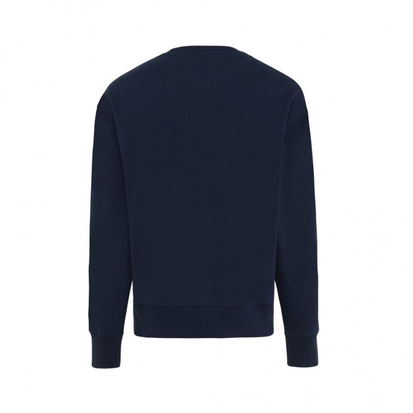 IQONIQ Kruger Relax-Rundhals-Sweater aus recycelt. Baumwolle, navy blau XS