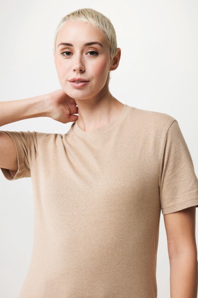 IQONIQ Manuel ungefärbtes T-Shirt aus recycelter Baumwolle, heather brown XL