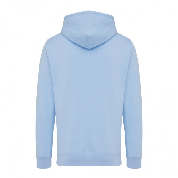 IQONIQ Rila Lightweight Hoodie aus recycelter Baumwolle, sky blue XXL