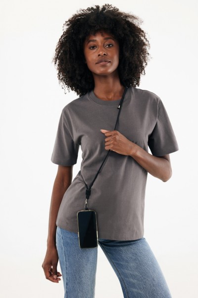 CarryLoop verstellbares Handyband aus RCS rec. PET, schwarz