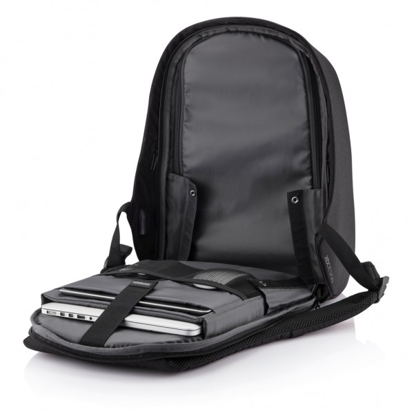 Bobby Hero Regular Anti-Diebstahl-Rucksack, schwarz