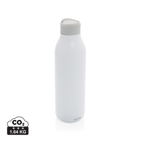 Avira Alok 360 Klick-Wasserflasche aus RCS rec. Stahl, 600ml, weiß