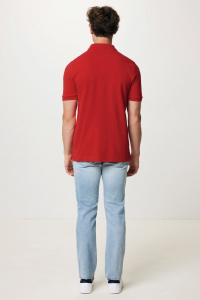 IQONIQ Yosemite Piqué-Poloshirt aus recycelter Baumwolle, rot 4XL