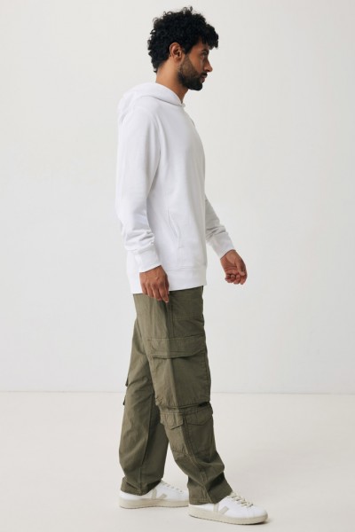 IQONIQ Yengo Hoodie mit Seitentaschen aus rec. Baumwolle, recycled white XXS