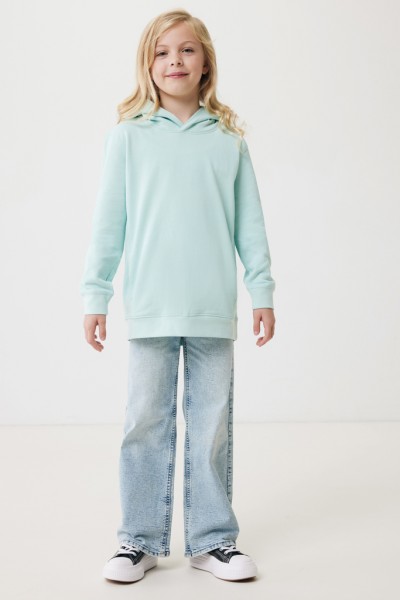 IQONIQ Yengo KidsHoodie mit Seitentaschen aus rec. Baumwolle, crushed mint 910