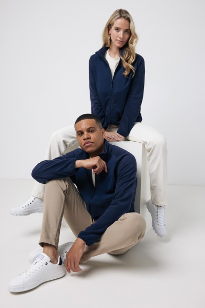 IQONIQ Talung Mikrofleece Jacke aus recyceltem Polyester, navy blau XXS