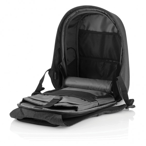 Bobby Hero Small Anti-Diebstahl-Rucksack, schwarz