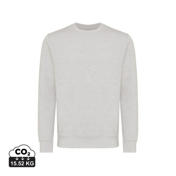 IQONIQ Etosha Lightweight Sweater aus recycelter Baumwolle, light heather grey XXS