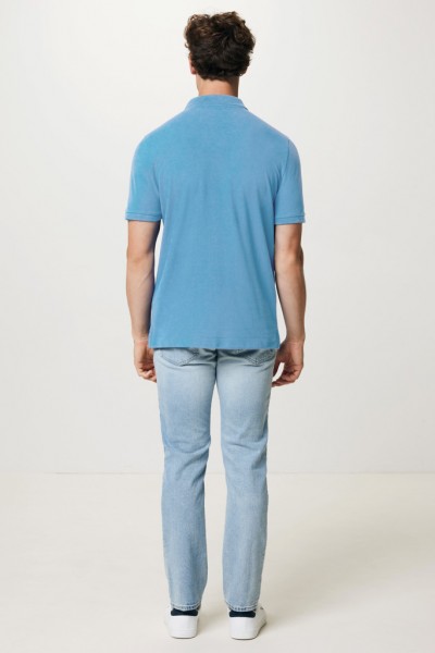 IQONIQ Yosemite Piqué-Poloshirt aus recycelter Baumwolle, tranquil blue XXL