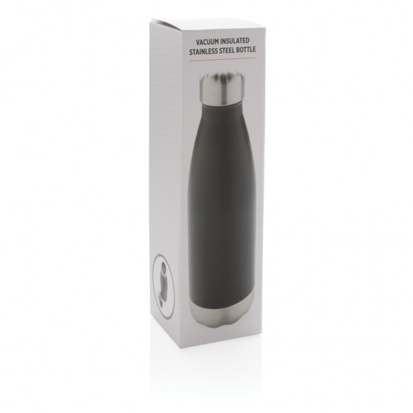 Vakuumisolierte Stainless Steel Flasche, schwarz