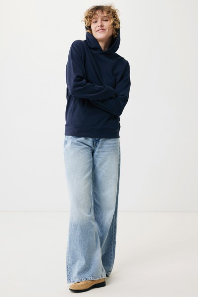 IQONIQ Yengo Hoodie mit Seitentaschen aus rec. Baumwolle, navy blau XS