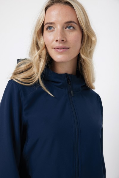 IQONIQ Makalu Damen Softshelljacke aus recyceltem Polyester, navy blau XS