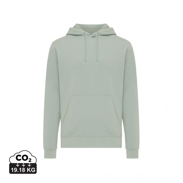 IQONIQ Rila Lightweight Hoodie aus recycelter Baumwolle, Iceberg green XXL