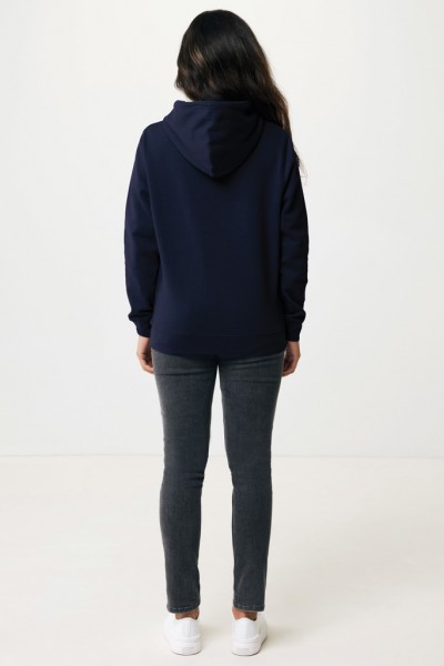 IQONIQ Rila Lightweight Hoodie aus recycelter Baumwolle, navy blau XL