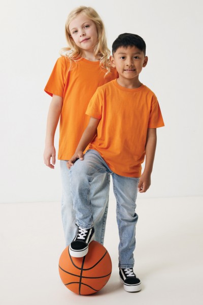 IQONIQ Koli Kids T-Shirt aus recycelter Baumwolle, orange 78