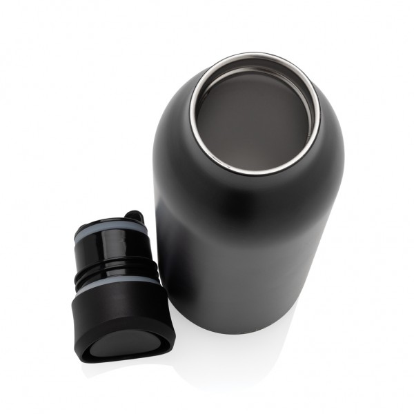 Avira Alok 360 Klick-Wasserflasche aus RCS rec. Stahl, 600ml, schwarz