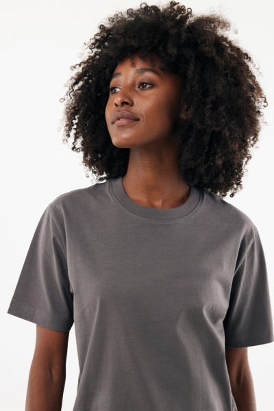 IQONIQ Nikko Heavyweight T-Shirt aus recycelter Baumwolle, anthrazit M