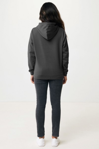 IQONIQ Rila Lightweight Hoodie aus recycelter Baumwolle, anthrazit S