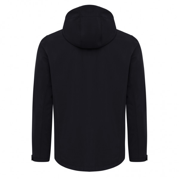 IQONIQ Makalu Herren Softshelljacke aus recyceltem Polyester, schwarz L