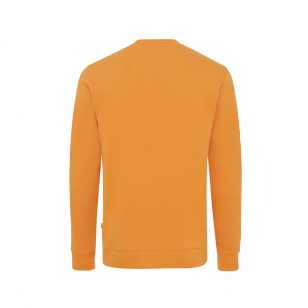 IQONIQ Zion Rundhals-Sweater aus recycelter Baumwolle, sundial orange S
