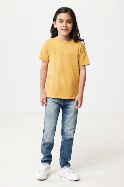 IQONIQ Koli Kids T-Shirt aus recycelter Baumwolle, ochre yellow 78