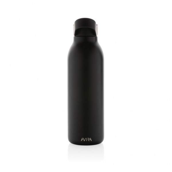 Avira Ara RCS Re-Steel Fliptop Wasserflasche 500ml, schwarz