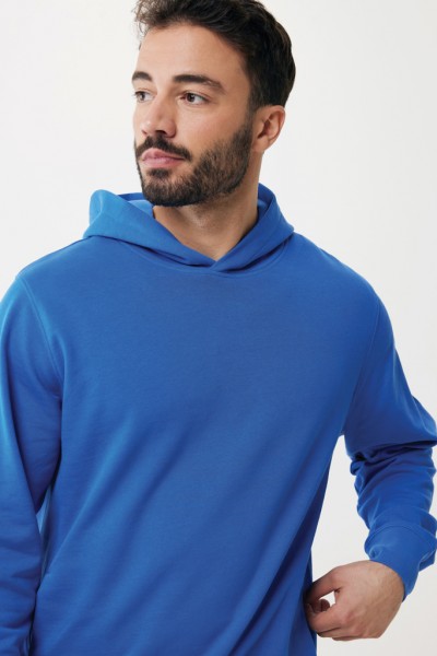 IQONIQ Yengo Hoodie mit Seitentaschen aus rec. Baumwolle, Königsblau M