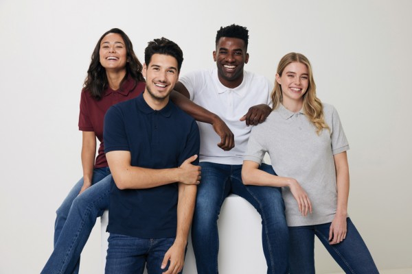 IQONIQ Yosemite Piqué-Poloshirt aus recycelter Baumwolle, burgunderrot XXXL