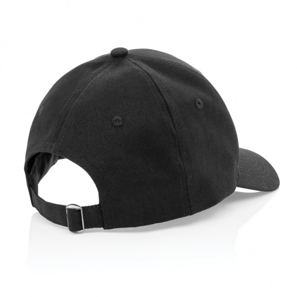 Impact 6 Panel Kappe aus 280gr rCotton mit AWARE™ Tracer, schwarz