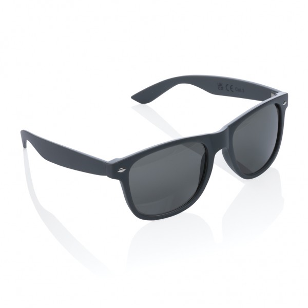 Sonnenbrille aus GRS recyceltem PC Kunststoff, grau