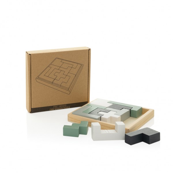 Cree Holz-Puzzle, braun