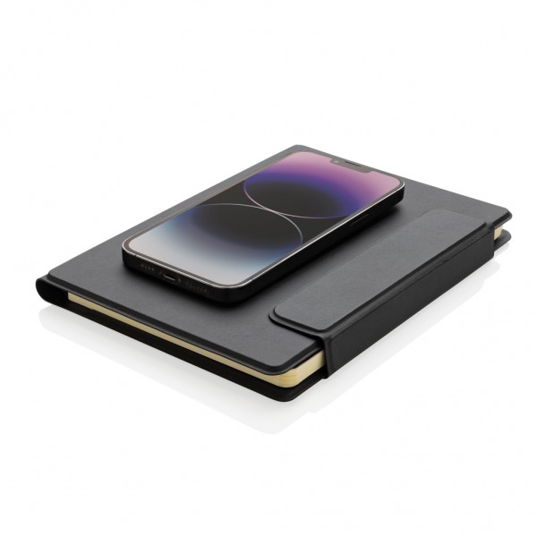 Stuart Magnet-Portfolio A5 aus RCS-zertifiziertem rPU, schwarz