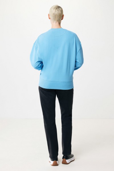 IQONIQ Kruger Relax-Rundhals-Sweater aus recycelt. Baumwolle, tranquil blue M