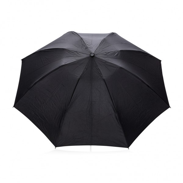 Swiss Peak AWARE™ 23` faltbarer umgekehrter Regenschirm, schwarz