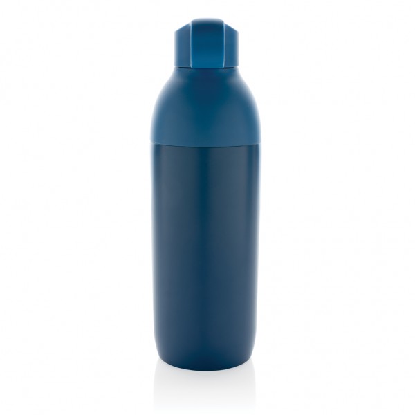Flow Vakuumflasche aus RCS recyceltem Stainless-Steel, blau