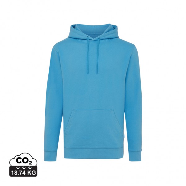 IQONIQ Jasper Hoodie aus recycelter Baumwolle, tranquil blue XXXL