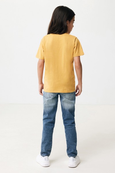 IQONIQ Koli Kids T-Shirt aus recycelter Baumwolle, ochre yellow 56