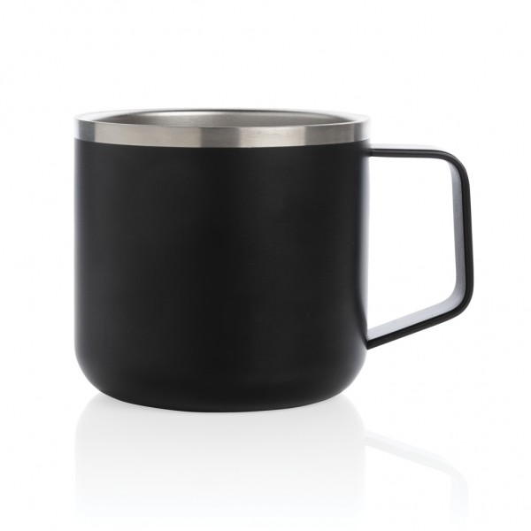 Stainless-Steel Camping-Tasse, schwarz