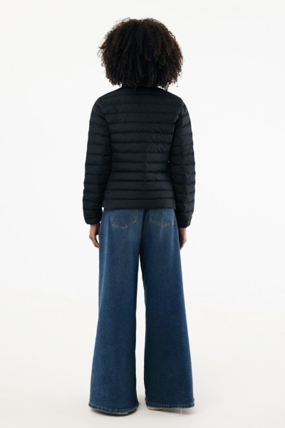 IQONIQ Maiko Damen Steppjacke aus recyceltem Polyester, schwarz M