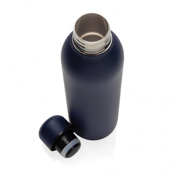 RCS recycelte Stainless Steel Vakuumflasche, navy blau
