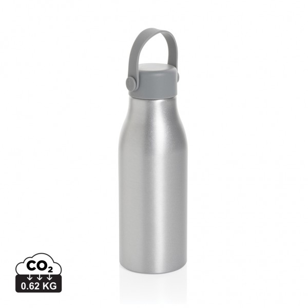 Pluto Flasche aus RCS-zertifiziert recyceltem Alu 680ml, silber