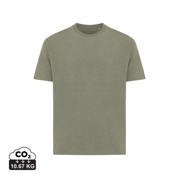 IQONIQ Teide T-Shirt aus recycelter Baumwolle, heather green XXL
