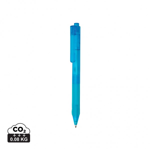 X9 Stift gefrostet mit Silikongriff, hellblau