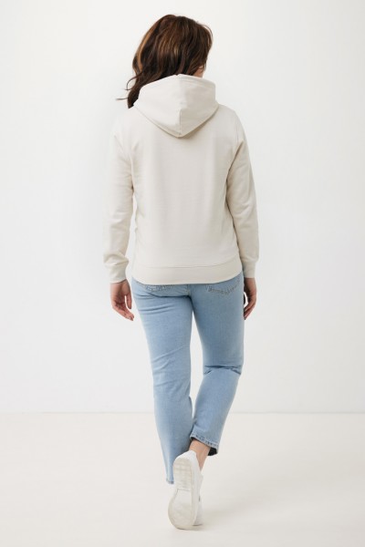 IQONIQ Rila Lightweight Hoodie aus recycelter Baumwolle, ivory white XL
