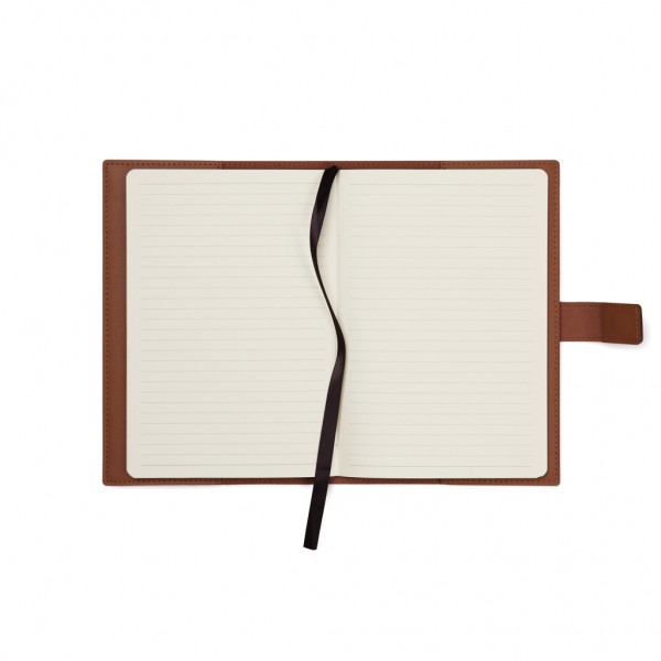 VINGA Timo Notizbuch aus RCS recyceltem rPET, braun