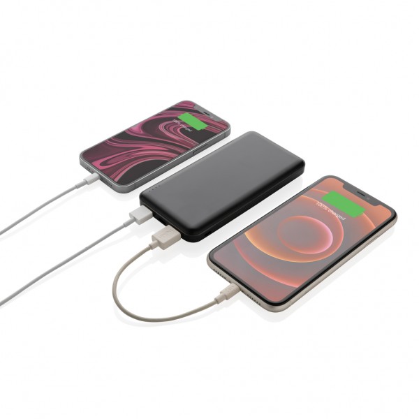 High Density 10.000 mAh Pocket Powerbank, schwarz