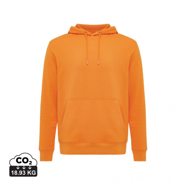IQONIQ Rila Lightweight Hoodie aus recycelter Baumwolle, orange XL