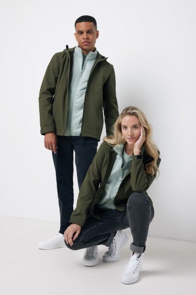 IQONIQ Makalu Damen Softshelljacke aus recyceltem Polyester, khaki XS